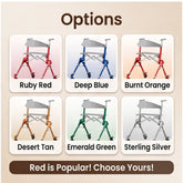 Z35 PackGo Lightweight Foldable Rollator Walker – Comfortable Mobility Support with Seat & Storage Bag