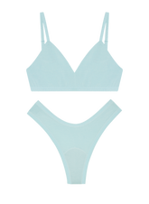 Triangle Bra Dipped Thong Set