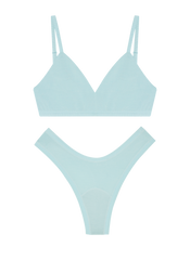 Triangle Bra Dipped Thong Set