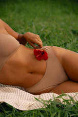 Triangle Bra Dipped Thong Set