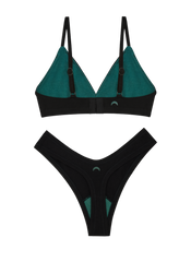 Triangle Bra Dipped Thong Set